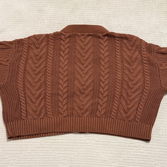 Sunday Best Cooper Cardigan - Cable Knit Cropped - Picture 7 of 7